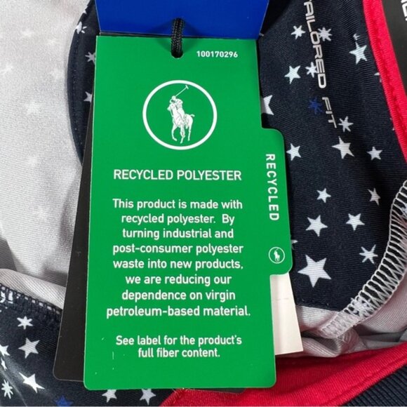 NWT RLX RALPH LAUREN Tailored Fit W Golf 5/15 Jersey Polo Shirt Star Print XS - Picture 13 of 13